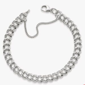 James Avery charm bracelet chain links 925 double curb